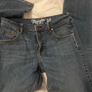 Mens retro slim wrangler jeans